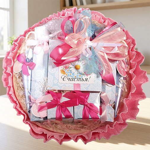 "Счастья" букет с шоколадом и конфетами